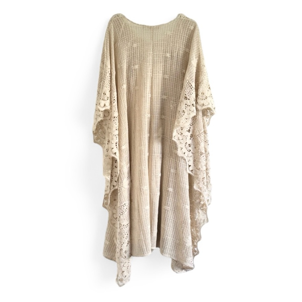 Soft Surroundings Martinique Breeze crochet maxi-dress Caftan SZ PS / PM petite - Picture 9 of 9